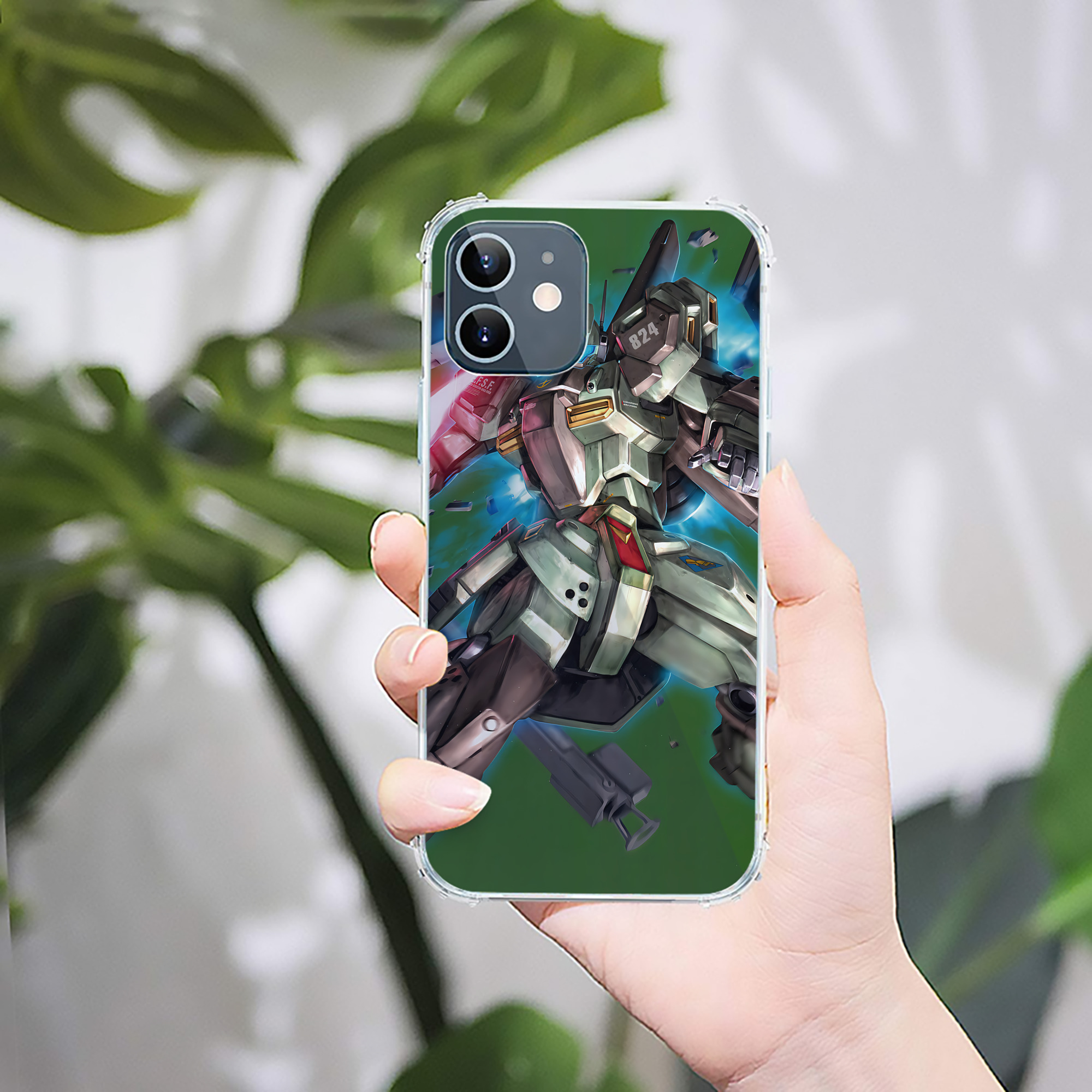 （画像用） 機動戦士ガンダム Mobile Suit Gundam 【iPhone 12シリーズ対応】透明スマホケース（クリアソフトケース）
